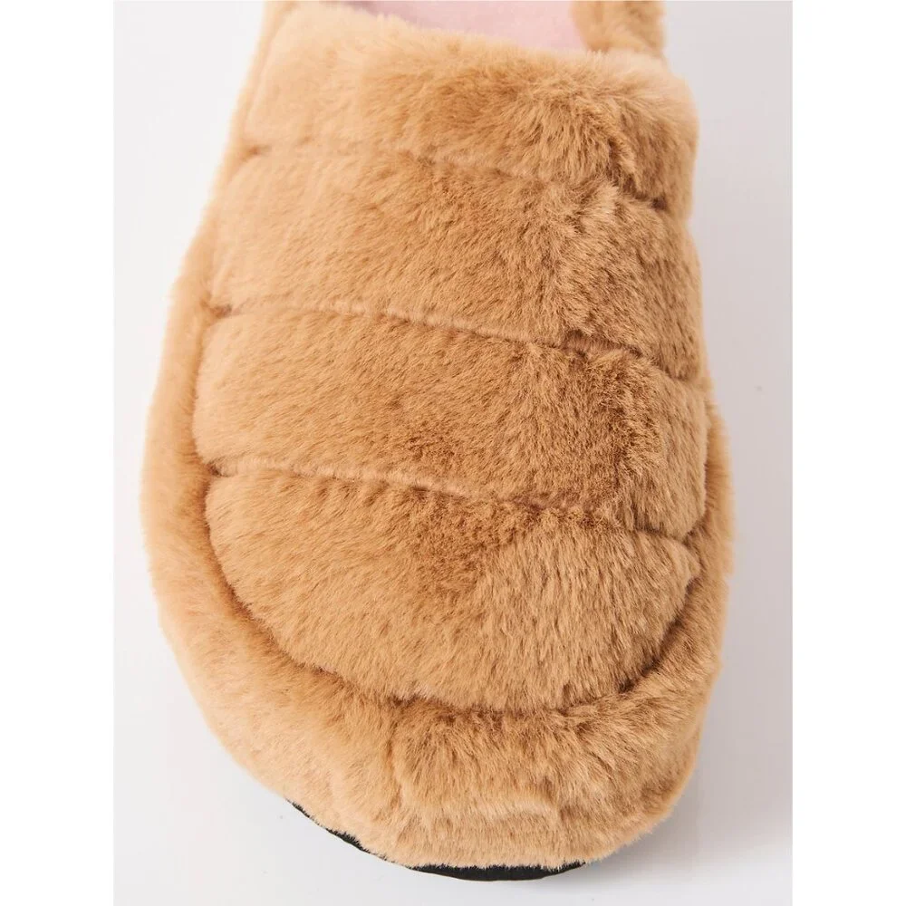 🎉LAST CHANCE🎉 FREE PEOPLE It's A Vibe Platform Slippers / Teddy - Picture 9 of 12